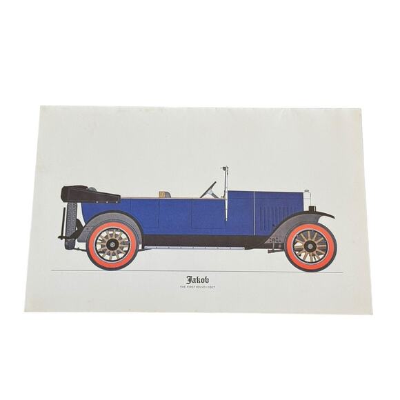 Jakob 1927 The First Volvo Branded Seasons Greetings Holiday Christmas Card - Picture 1 of 7